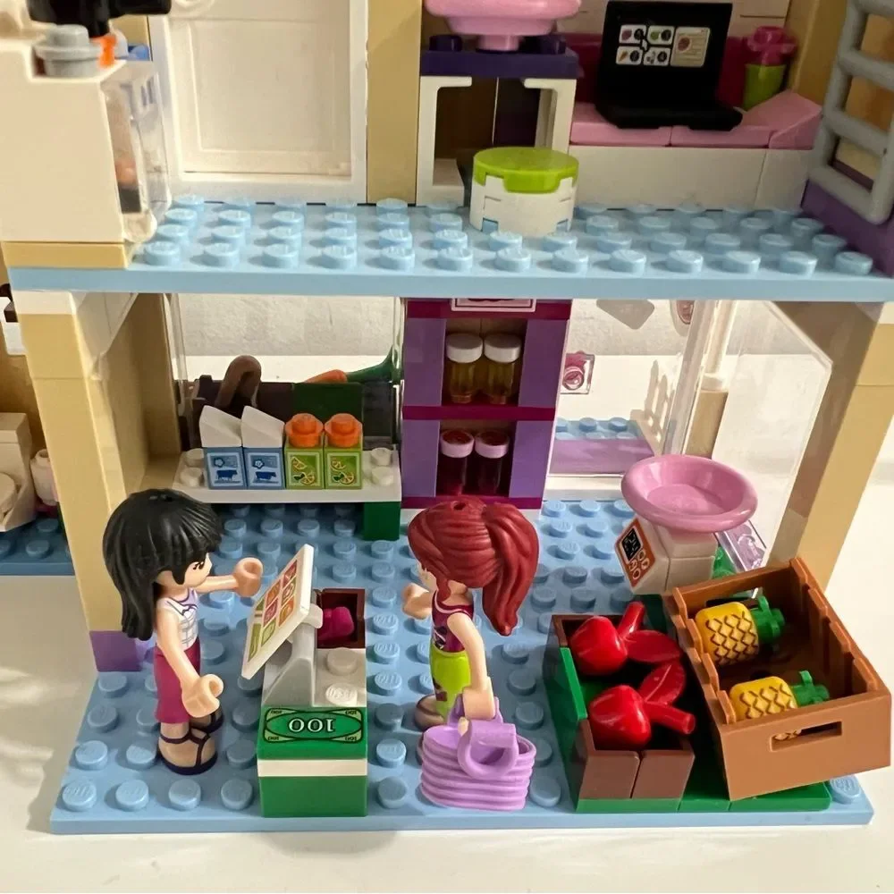 Lego Friends 41108 Heartlake Food Market 100% Complete w/ Manuals ** NO BOX**